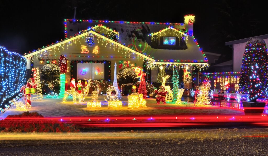 Christmas Lights hanging